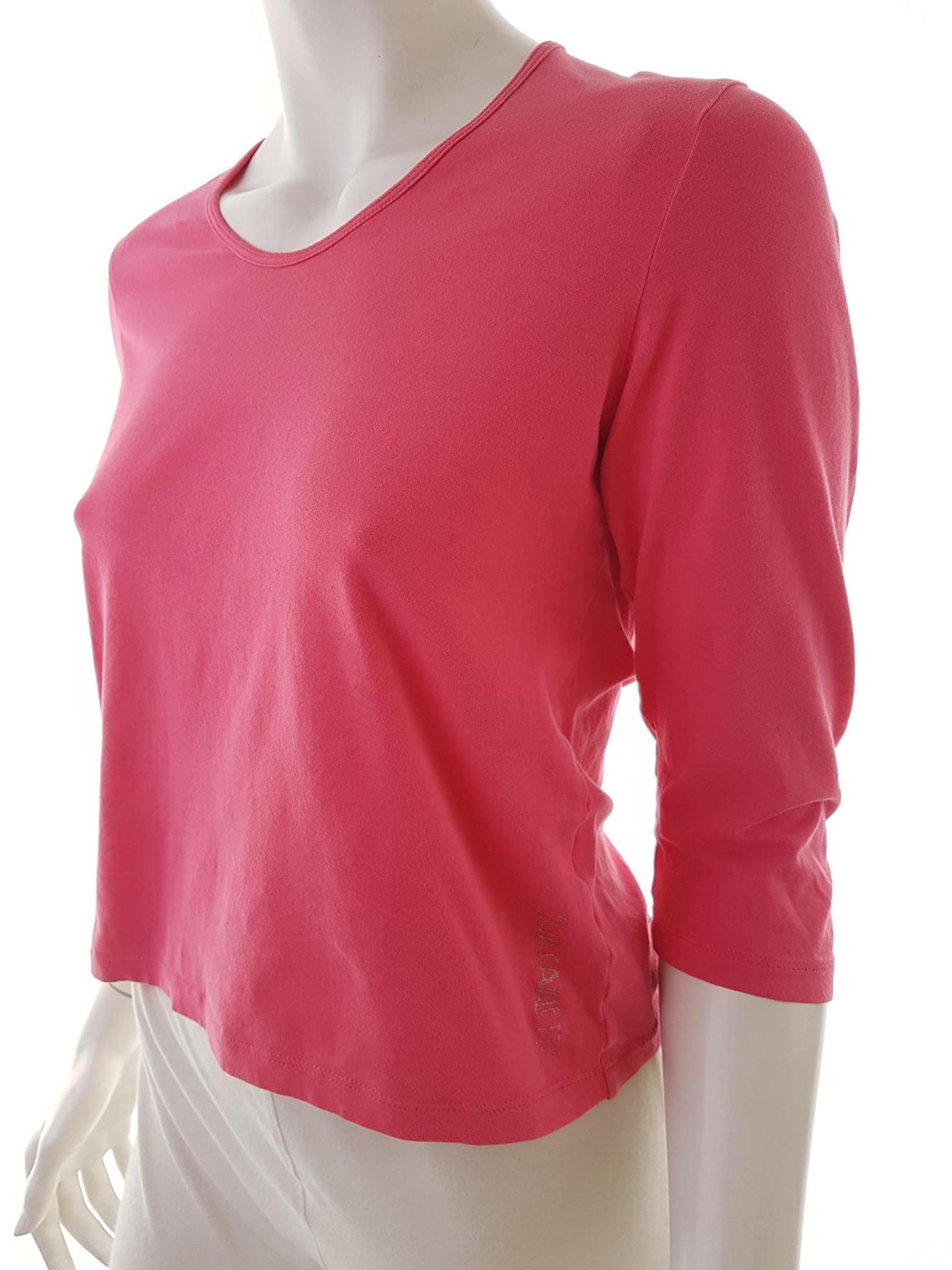 Elisa cavaletti Stl L Färg Rosa Rund hals Blus ärm 3/4 Material Bomull