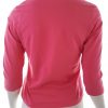 Elisa cavaletti Stl L Färg Rosa Rund hals Blus ärm 3/4 Material Bomull