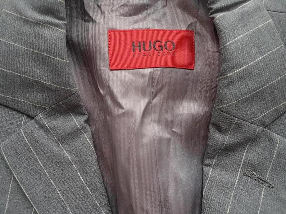 Hugo Boss Stl 46 Färg Grå Herr Kavaj Långärmad Material Jungfrulig ull