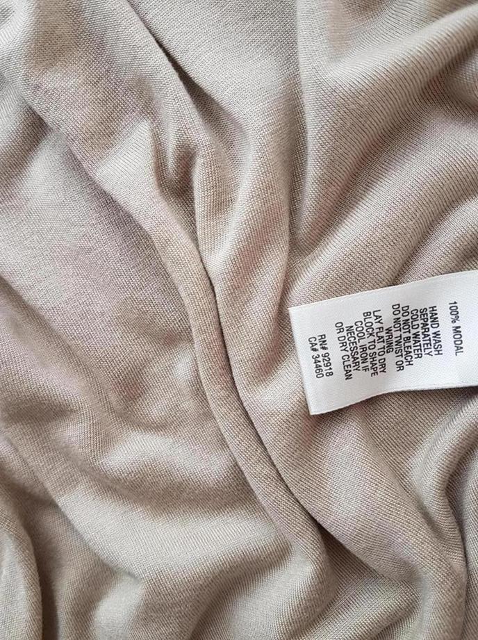 Juicy couture Stl M Färg Beige Båtringning Skal Klänning Kortärmad Knälängd Material Modal 100%