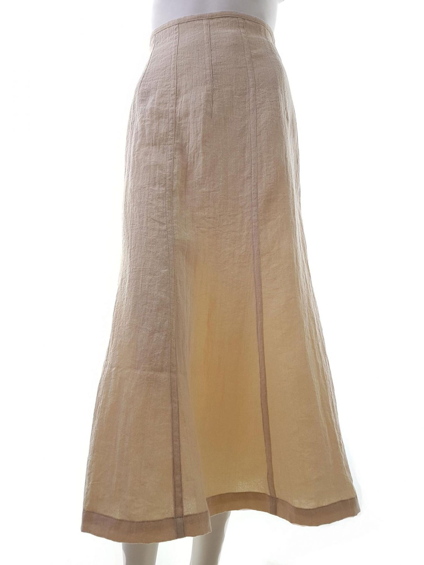 Gira Puccino Stl 46 Färg Beige Maxikjol Kjol Lång Material Rayon