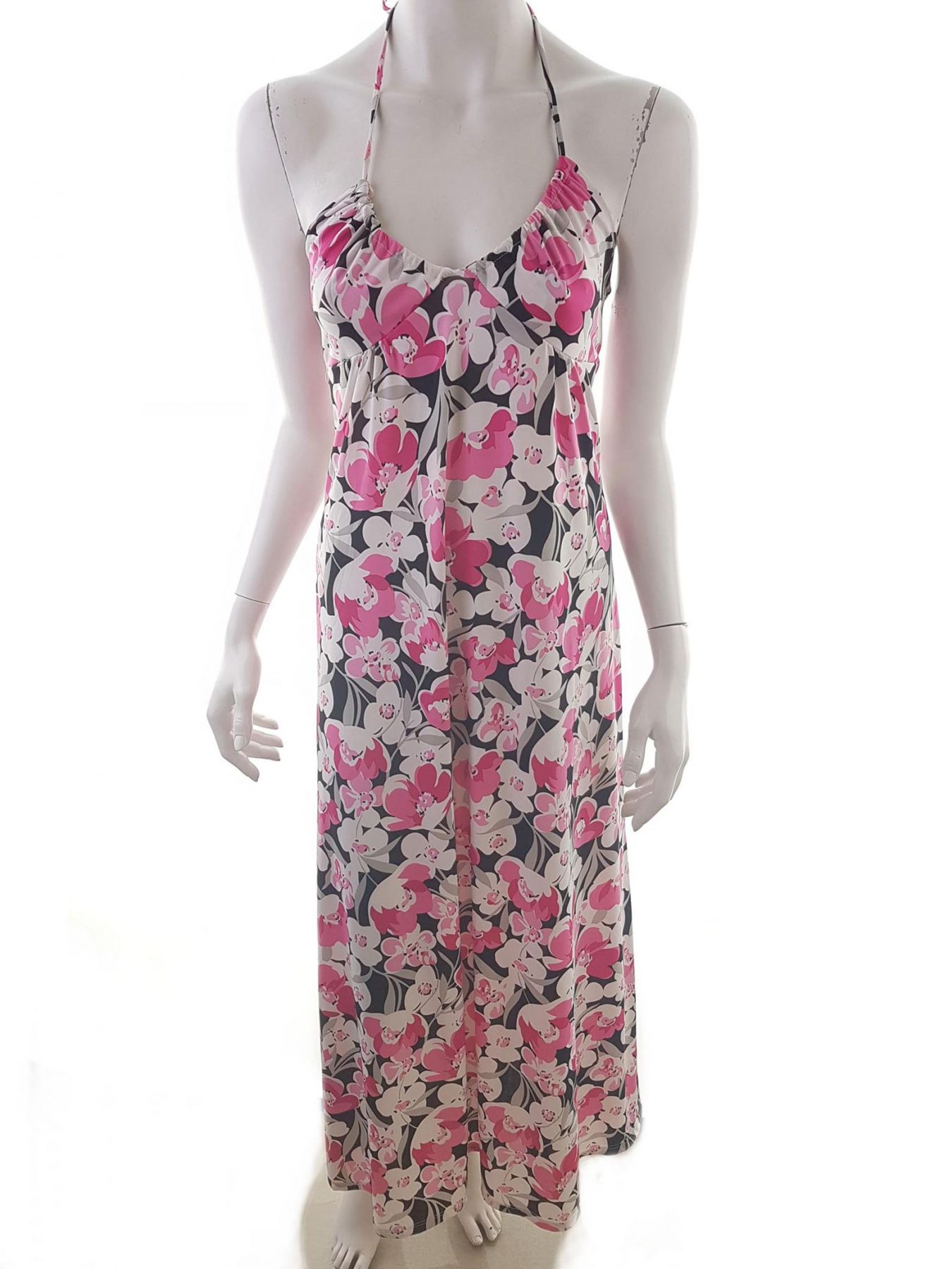 Alyn Paige New York Stl S Färg Rosa Halter Maxi Klänning Ärmlös Lång