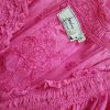 Joules Stl S Färg Rosa V-ringning Sommar Klänning Kortärmad Midi Material Bomull 100%