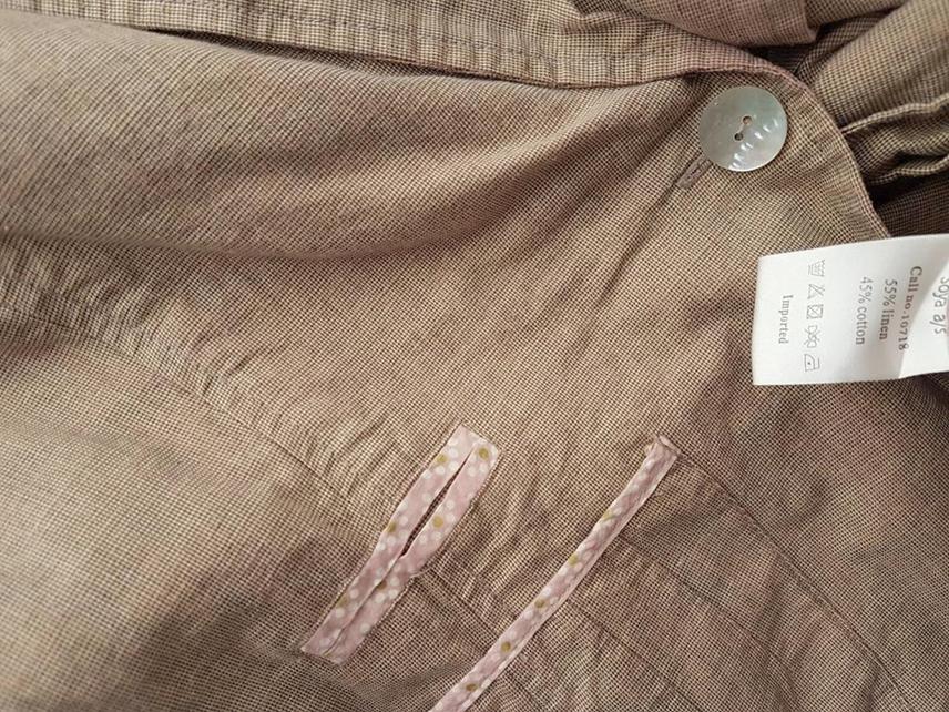 Soya Stl XL Färg Beige Krage Kavaj med knappar Långärmad Material Lin