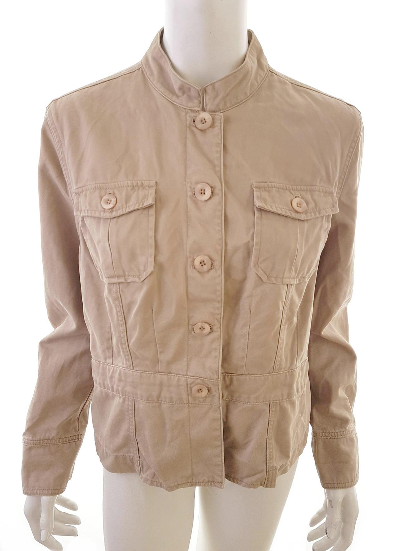 Monsoon Stl 46 Färg Beige Jacka Långärmad Material Bomull 100%