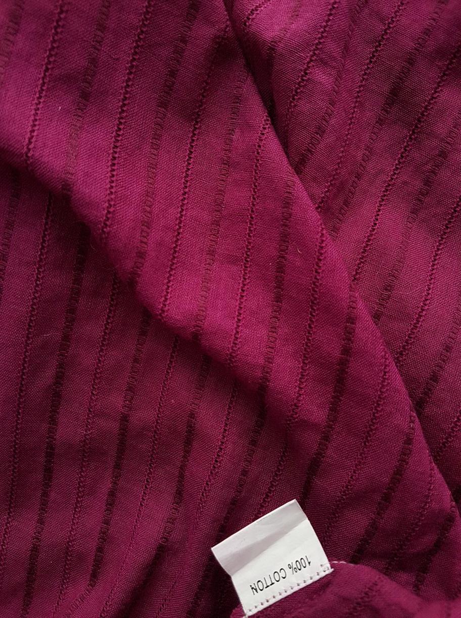 Tippy Stl S Färg Fuchsia Kvadratisk urringning Mini Klänning Långärmad Kort Material Bomull 100%