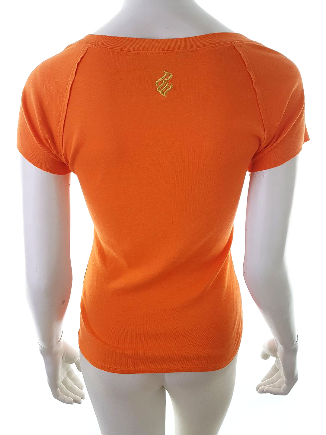 Rocawear Stl S Färg Orange V-ringning Blus Kortärmad Material Bomull 100%