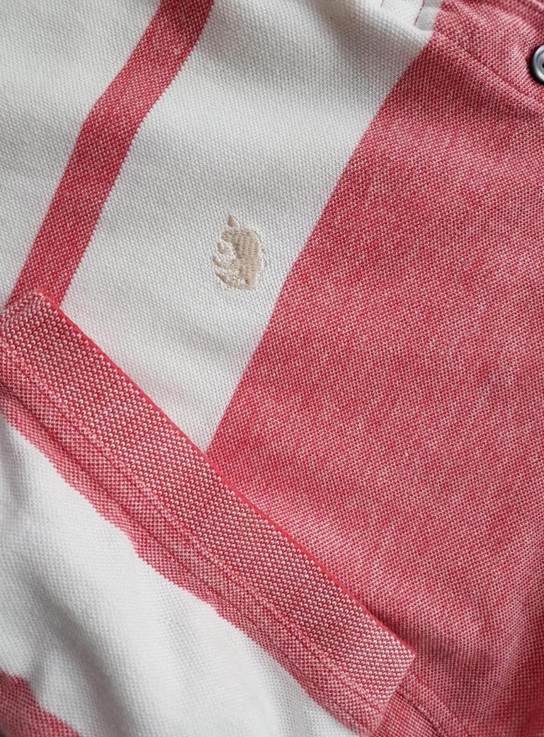 Banana Republic Stl L Färg Rosa Krage Herr Polo Kortärmad Material Bomull 100%