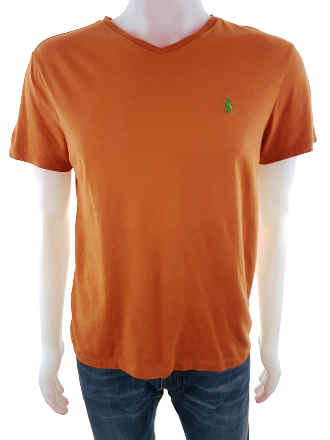 Polo Ralph Lauren Stl S Färg Orange Herr T-shirt Kortärmad Material Bomull 100%