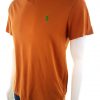 Polo Ralph Lauren Stl S Färg Orange Herr T-shirt Kortärmad Material Bomull 100%