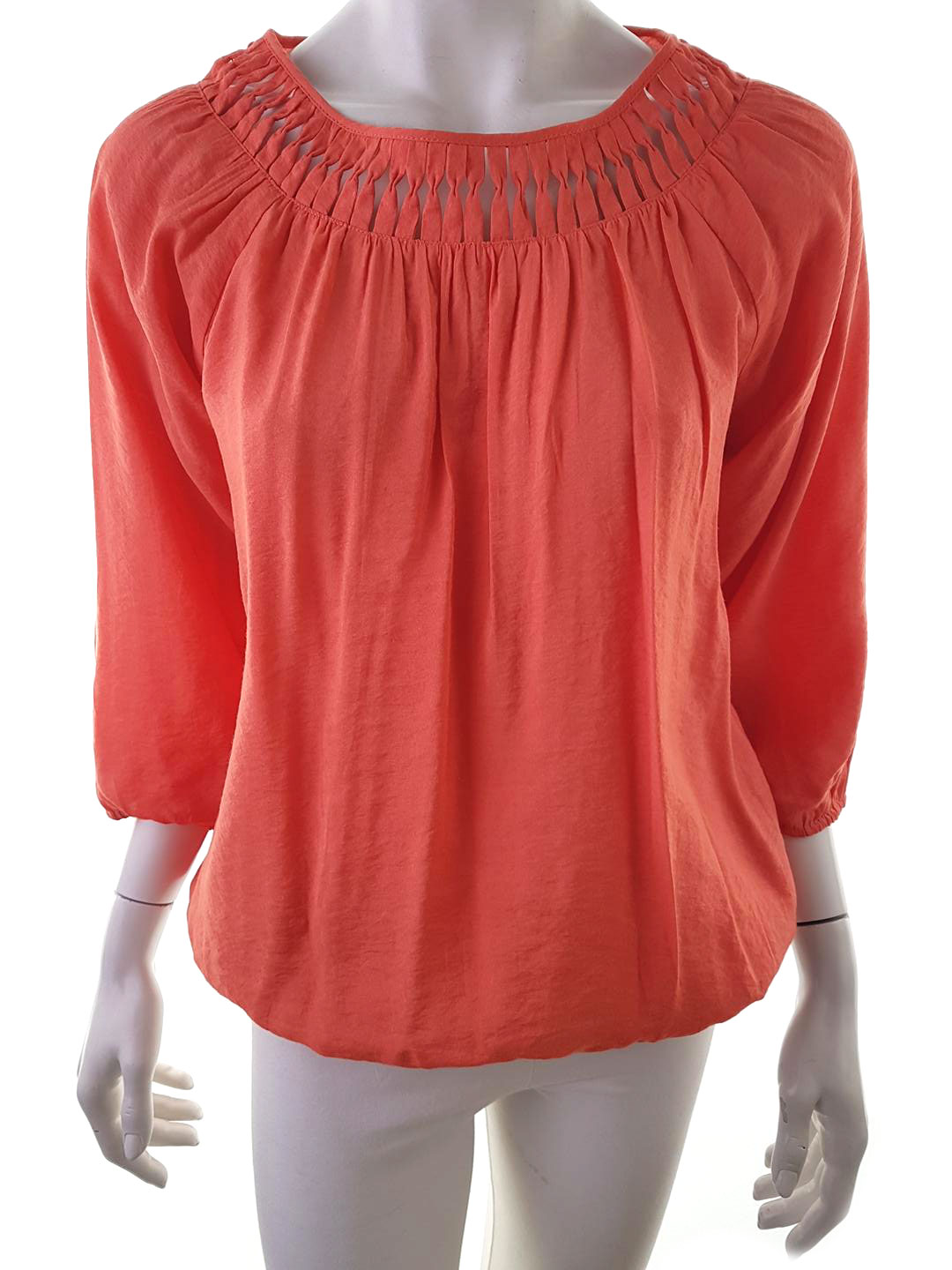 Micha Stl 38 Färg Orange Båtringning Tunika blus ärm 3/4 Material Viskos