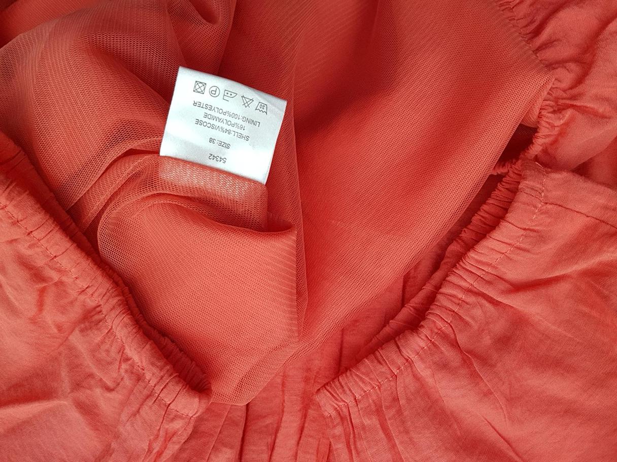 Micha Stl 38 Färg Orange Båtringning Tunika blus ärm 3/4 Material Viskos