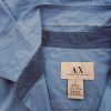 AX Armani Exchange Stl M Färg Blå Krage Herr skjorta, casual Kortärmad Material Bomull 100%