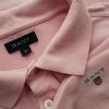 Gant Stl XL Färg Rosa Krage Herr Polo Kortärmad Material Bomull 100%