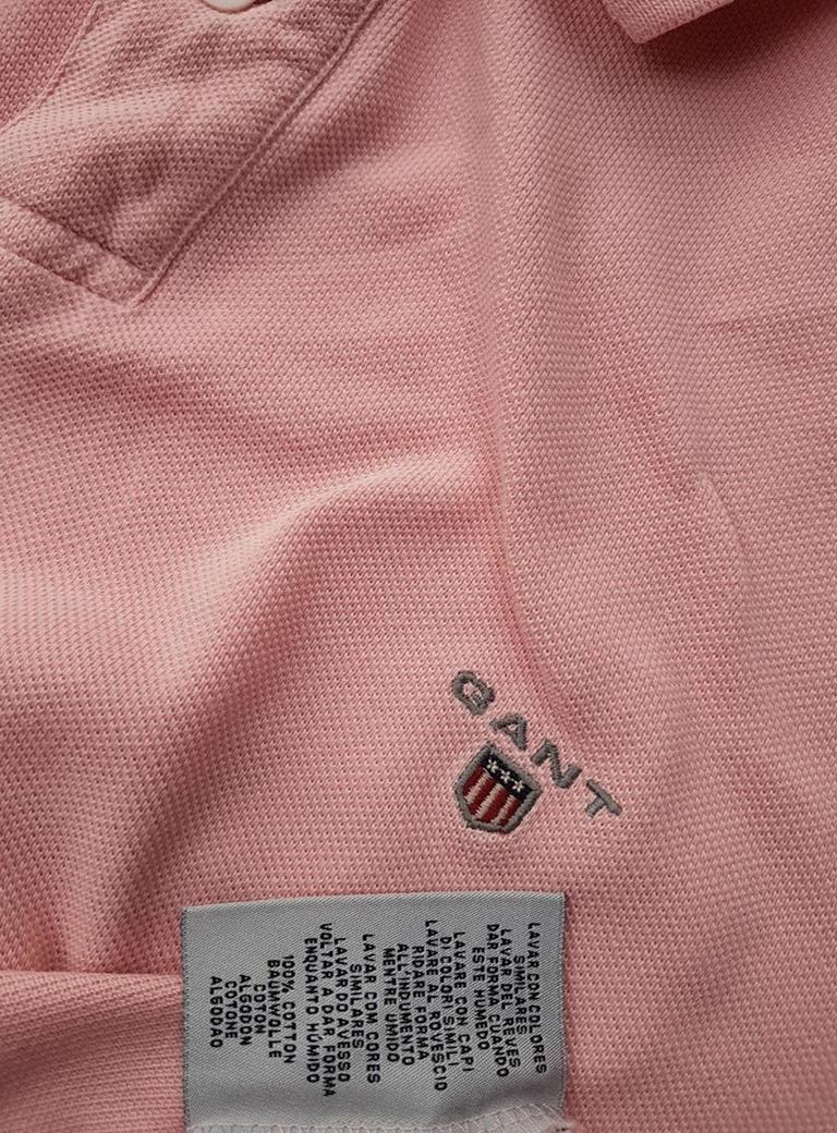 Gant Stl XL Färg Rosa Krage Herr Polo Kortärmad Material Bomull 100%