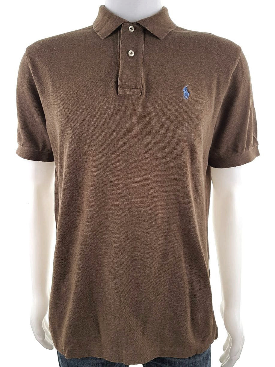 Polo Ralph Lauren Stl M Färg Brun Krage Herr Polo Kortärmad Material Bomull 100%