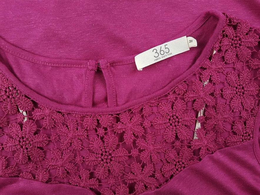 365 Stl M Färg Fuchsia Rund urringning Blus Ärmlös Material Viskos