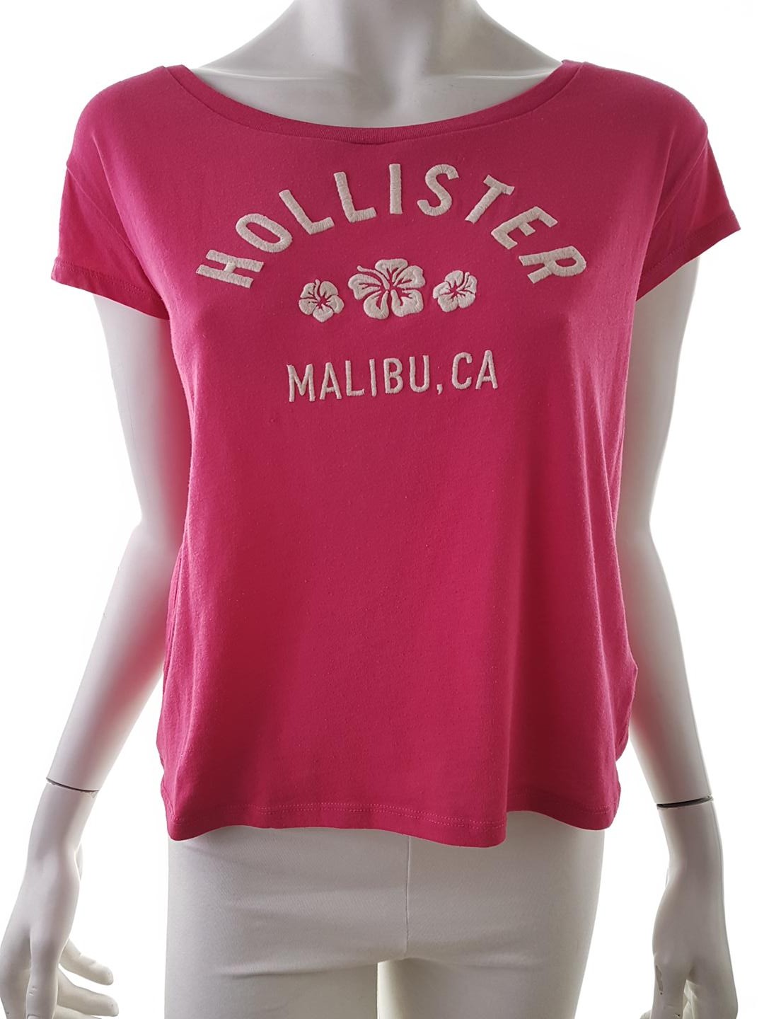 Hollister Stl S Färg Rosa Båtringning T-shirt Kortärmad Material Bomull