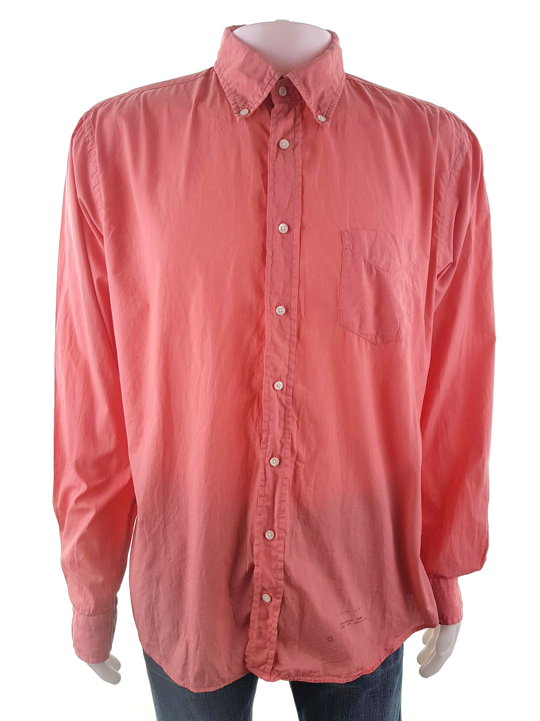 Gant Stl XL Färg Rosa Krage Herr skjorta, casual Långärmad Material Bomull 100%