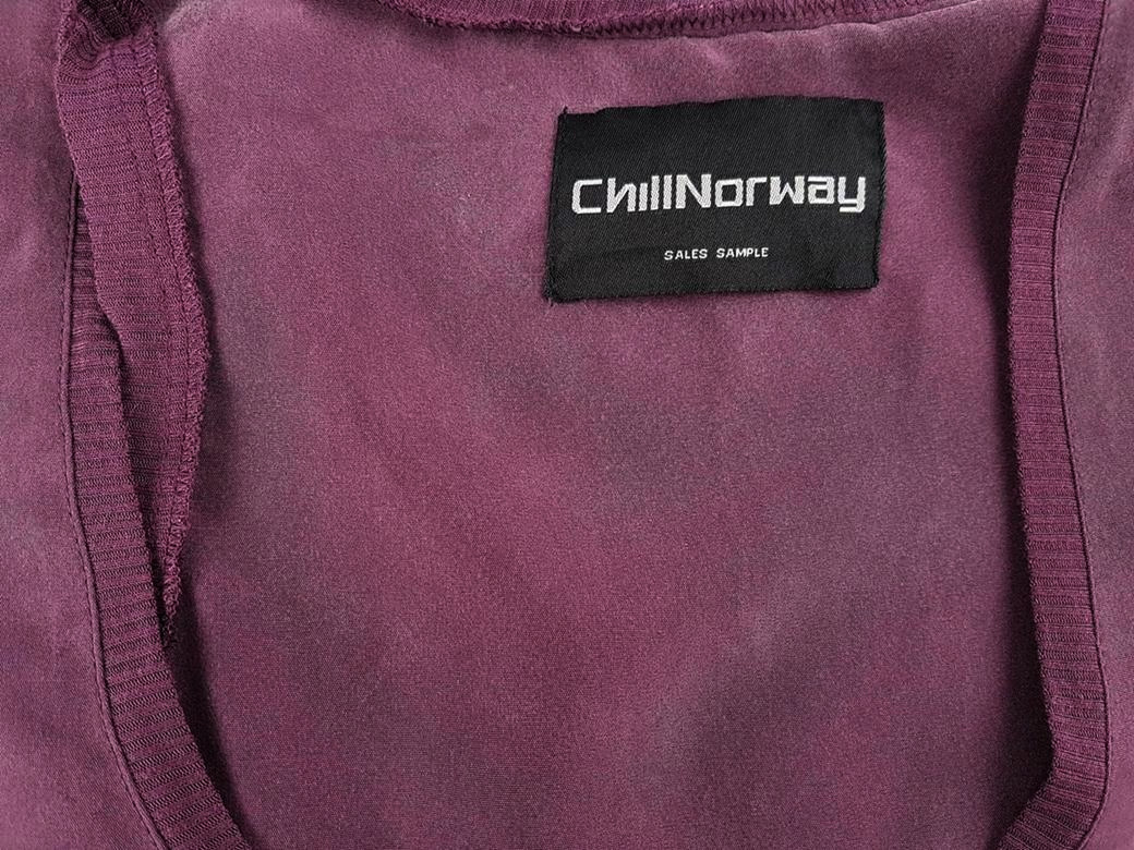 CHILLNORWAY Stl M Färg Fuchsia U-ringning Tunika blus Ärmlös