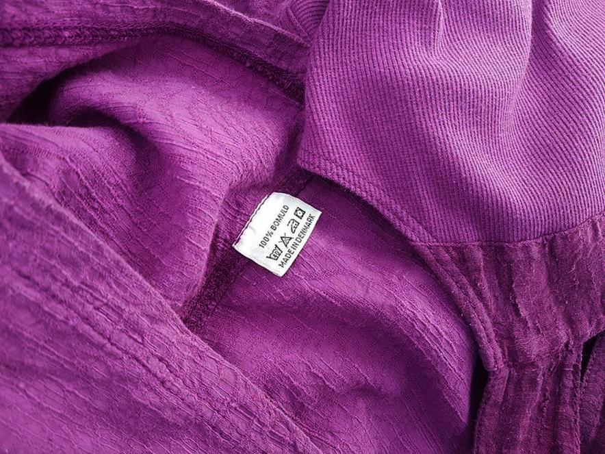 Milieu Stl XL Färg Fuchsia Kvadratisk urringning A-linje Klänning Ärmlös Knälängd Material Bomull 100%