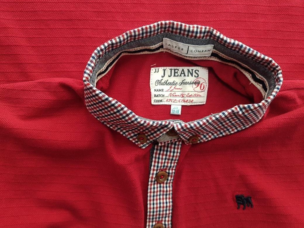 J by Jasper Conran Stl 12-13 lat Färg Röd Krage Herr Polo Kortärmad Material Bomull 100%