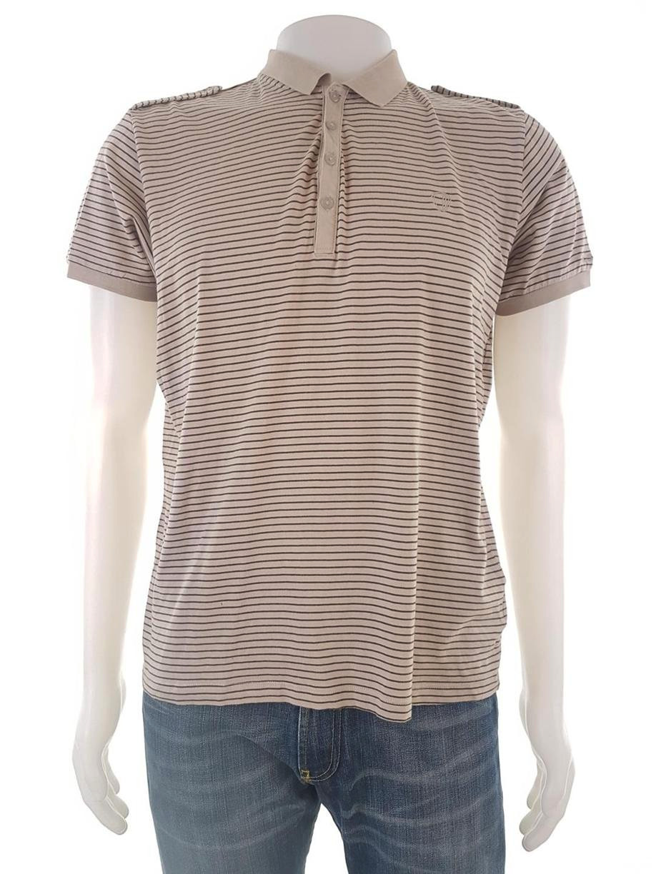 BEN SHERMAN Stl L Färg Beige Krage Herr Polo Kortärmad Material Bomull 100%