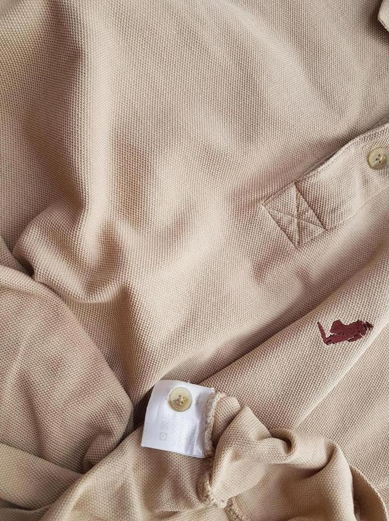 Marlboro Classics Stl M Färg Beige Krage Herr Polo Kortärmad Material Bomull 100%