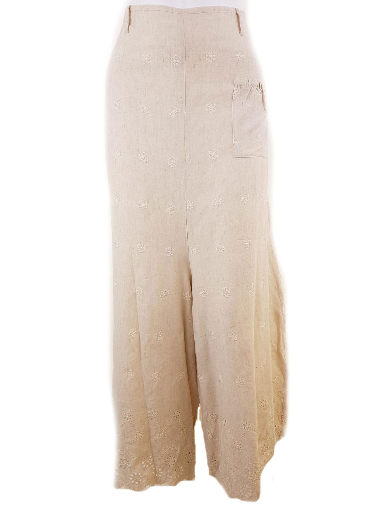 Uldahl Stl 44 Färg Beige Casual Byxor Material Rayon