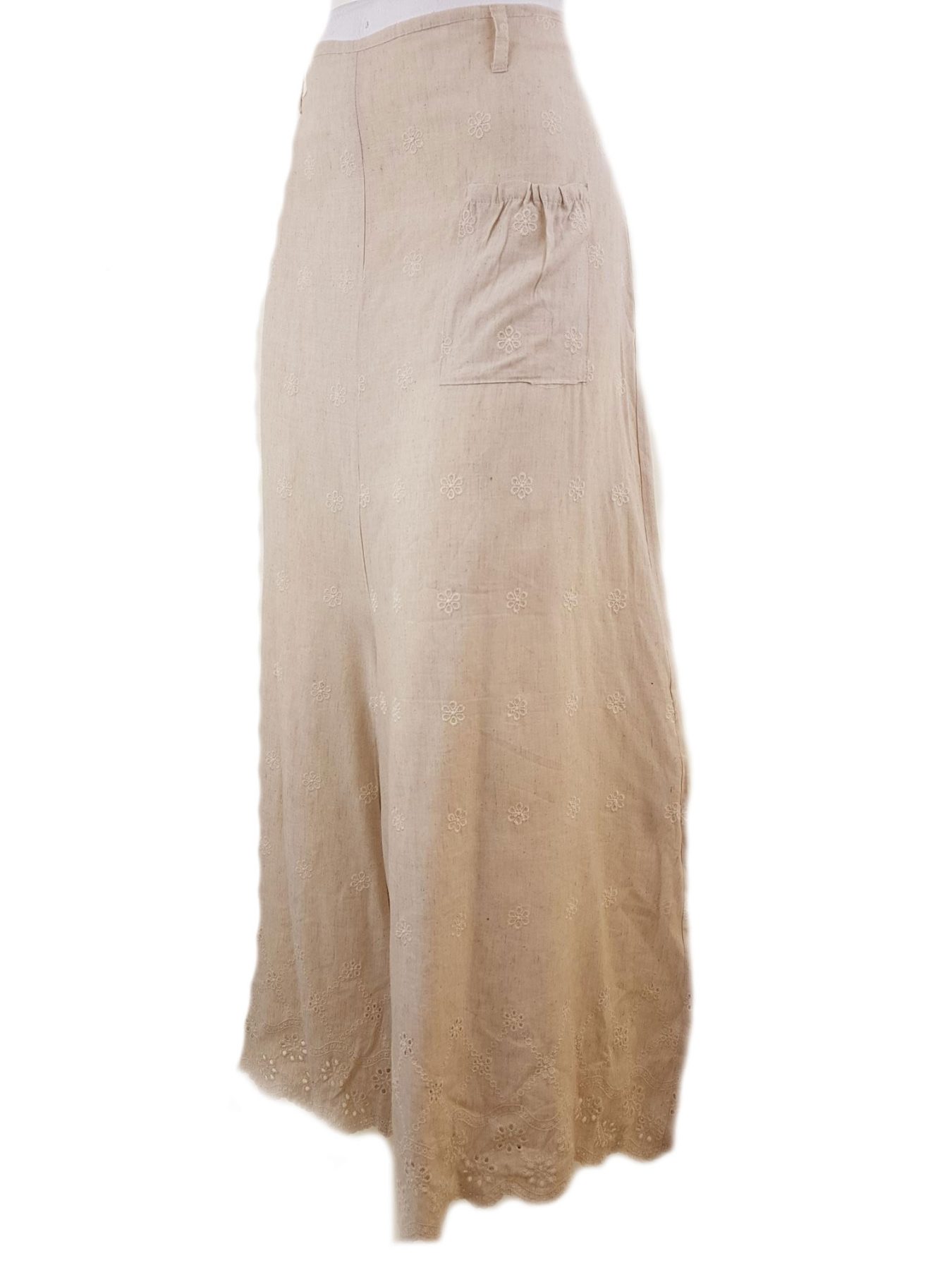 Uldahl Stl 44 Färg Beige Casual Byxor Material Rayon