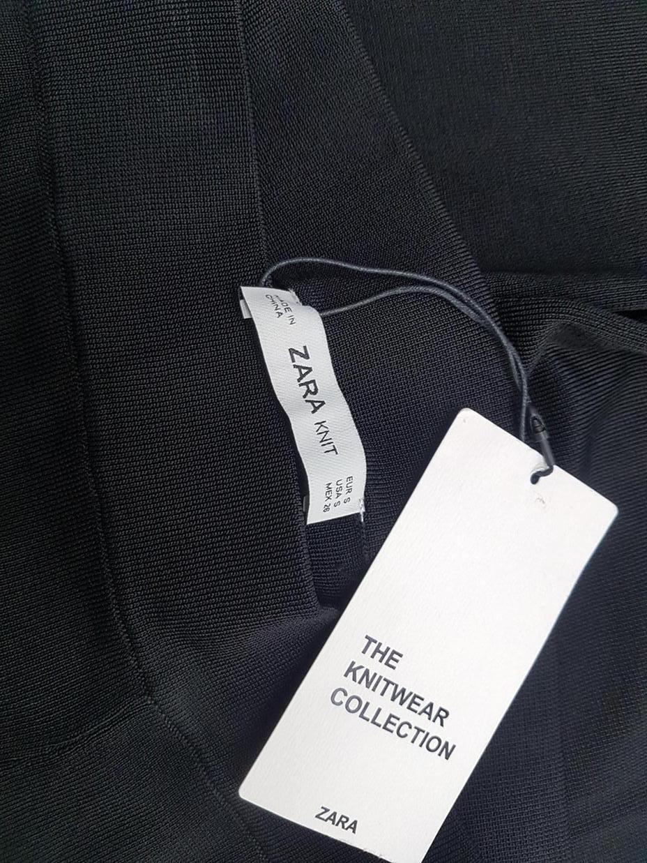 Zara Stl S Färg Svart Casual Byxor Material Viskos