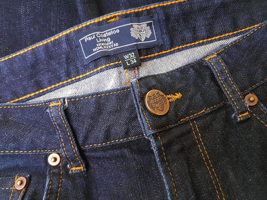 Paul Costelloe Stl 32 Färg Marinblå Jeans Material Bomull