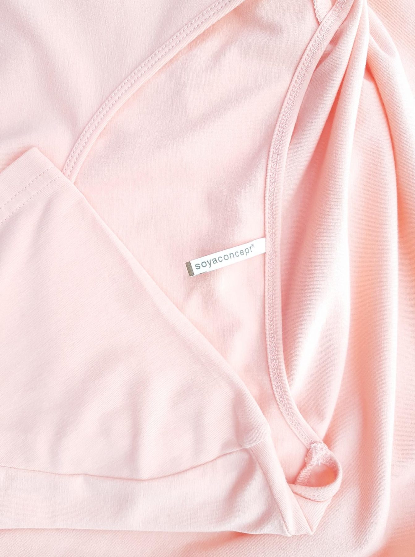 Soyaconcept Stl XL Färg Pudrig Rosa Rund urringning Tunika blus Kortärmad Material Bomull