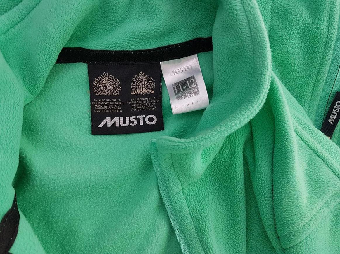 Musto Stl 11/12 lat Färg Grön Sweatshirt med Dragkedja Långärmad