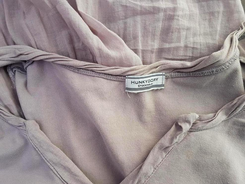 Hunkydory Stl XS Färg Rosa V-ringning Tunika blus Ärmlös Material Bomull