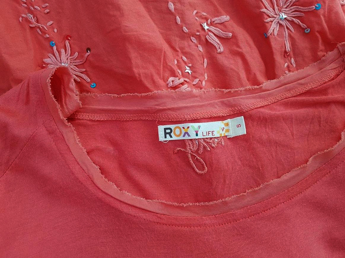 Roxy Stl S Rund urringning Tunika blus ärm 3/4