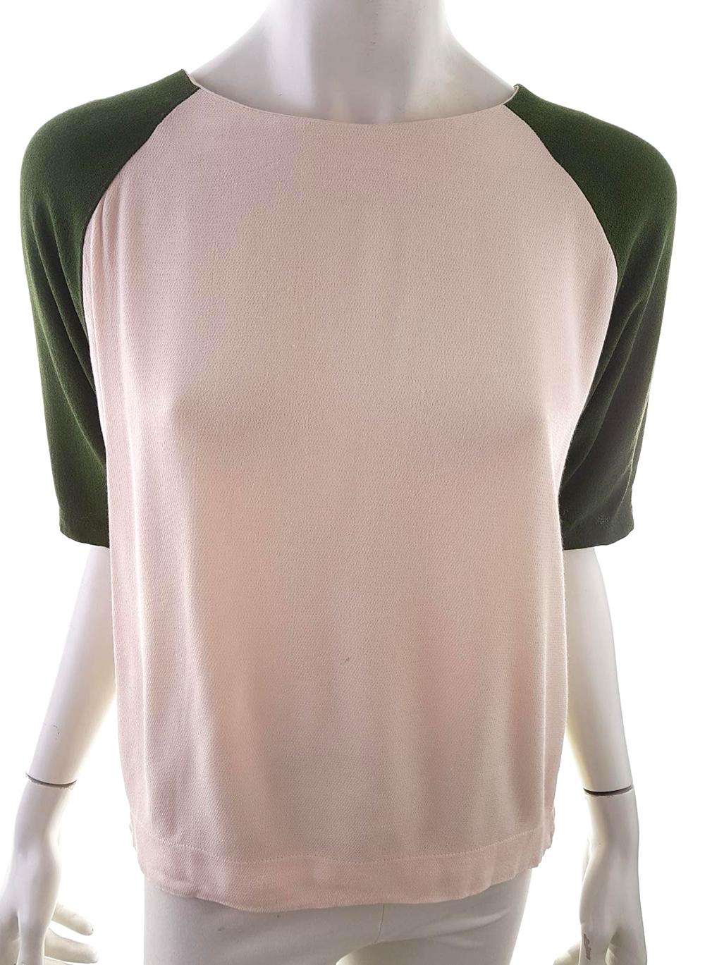 Topshop Stl 36 Rund urringning Blus ärm 3/4