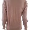 Massimo dutti Stl L Färg Pudrig Rosa V-ringning Popover Blus Knappar Långärmad