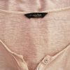 Massimo dutti Stl L Färg Pudrig Rosa V-ringning Popover Blus Knappar Långärmad