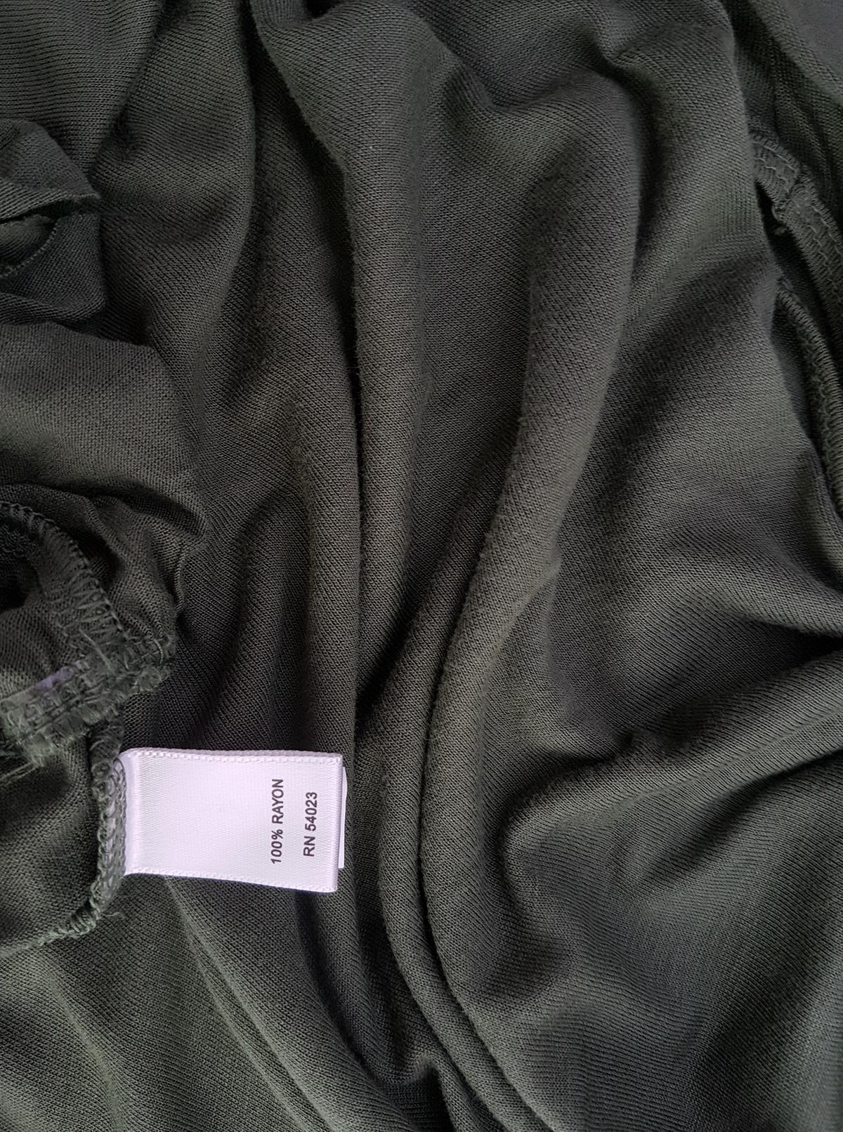 Banana Republic Stl M Färg Grön Draperad Tunika blus Ärmlös Material Rayon 100%