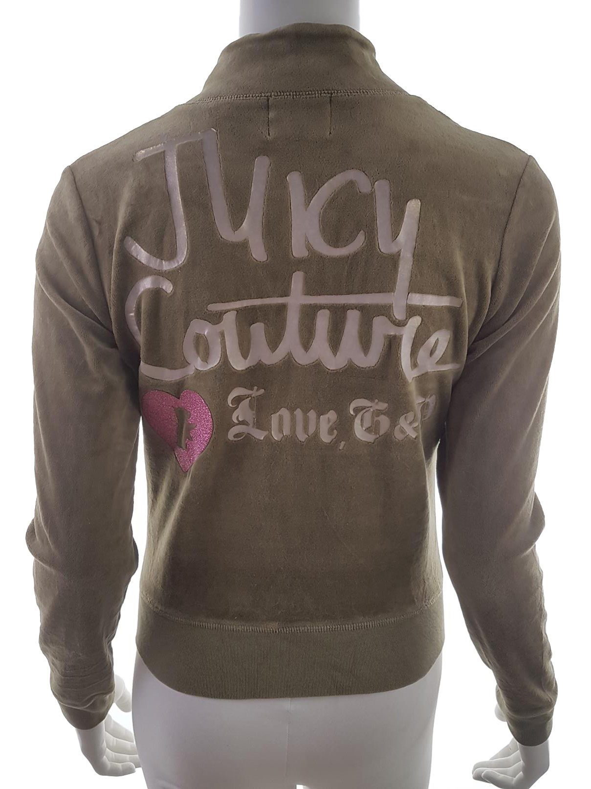 Juicy couture Stl M Färg Khaki Sweatshirt med Dragkedja Långärmad Material Bomull