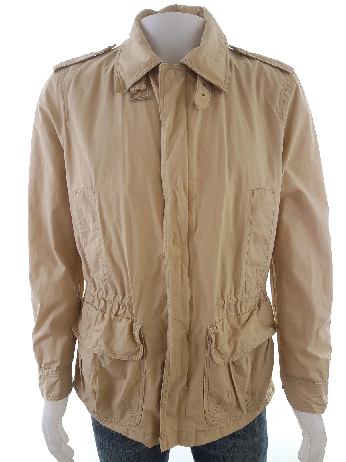 Gant Stl M Färg Beige Herr Jacka Långärmad Material Bomull