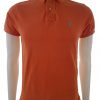 Polo Ralph Lauren Stl S Färg Orange Krage Herr Polo Kortärmad Material Bomull 100%