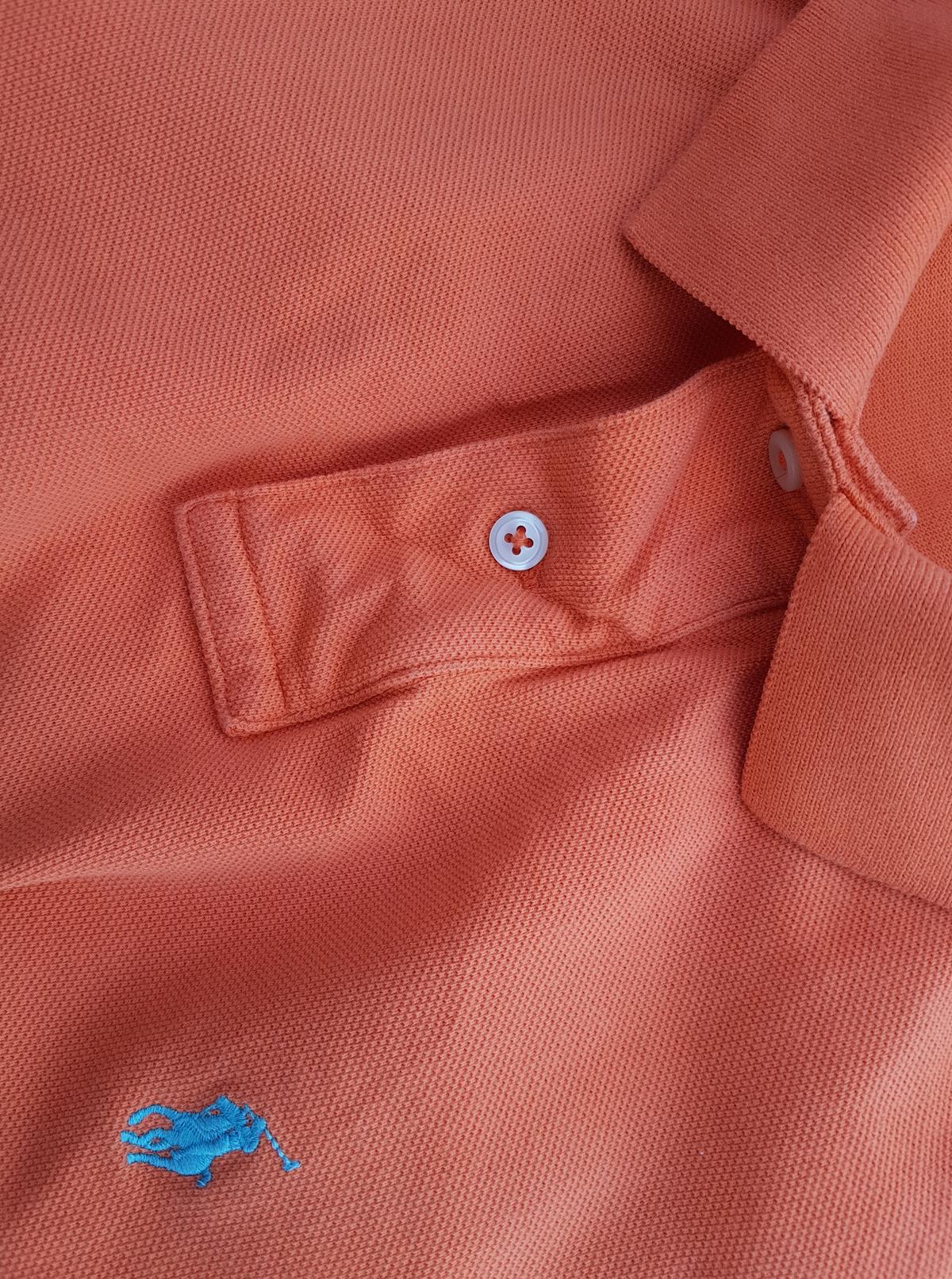 Polo Ralph Lauren Stl S Färg Orange Krage Herr Polo Kortärmad Material Bomull 100%