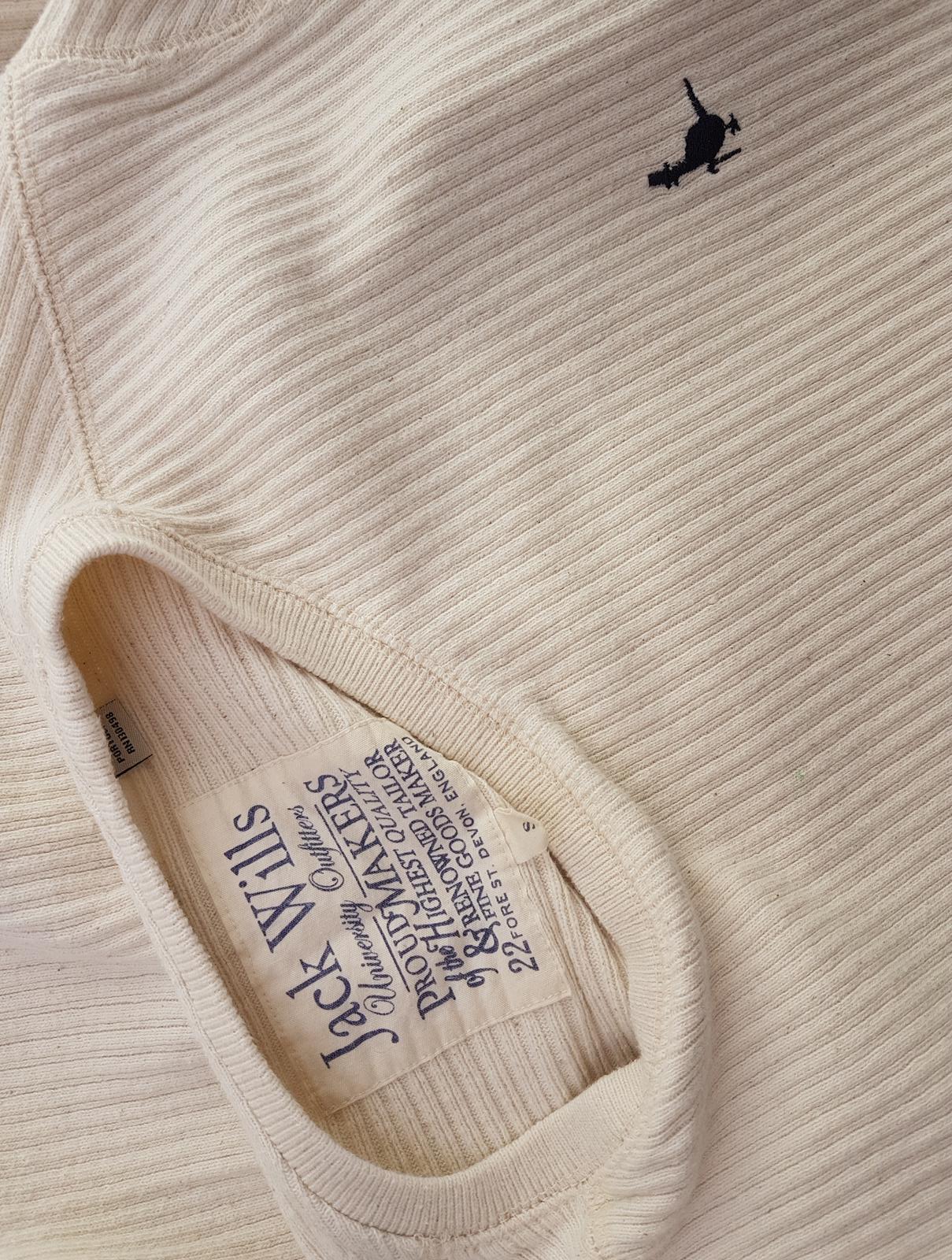 Jack Wills Stl S Färg Beige Herr Tröja Långärmad Material Bomull 100%