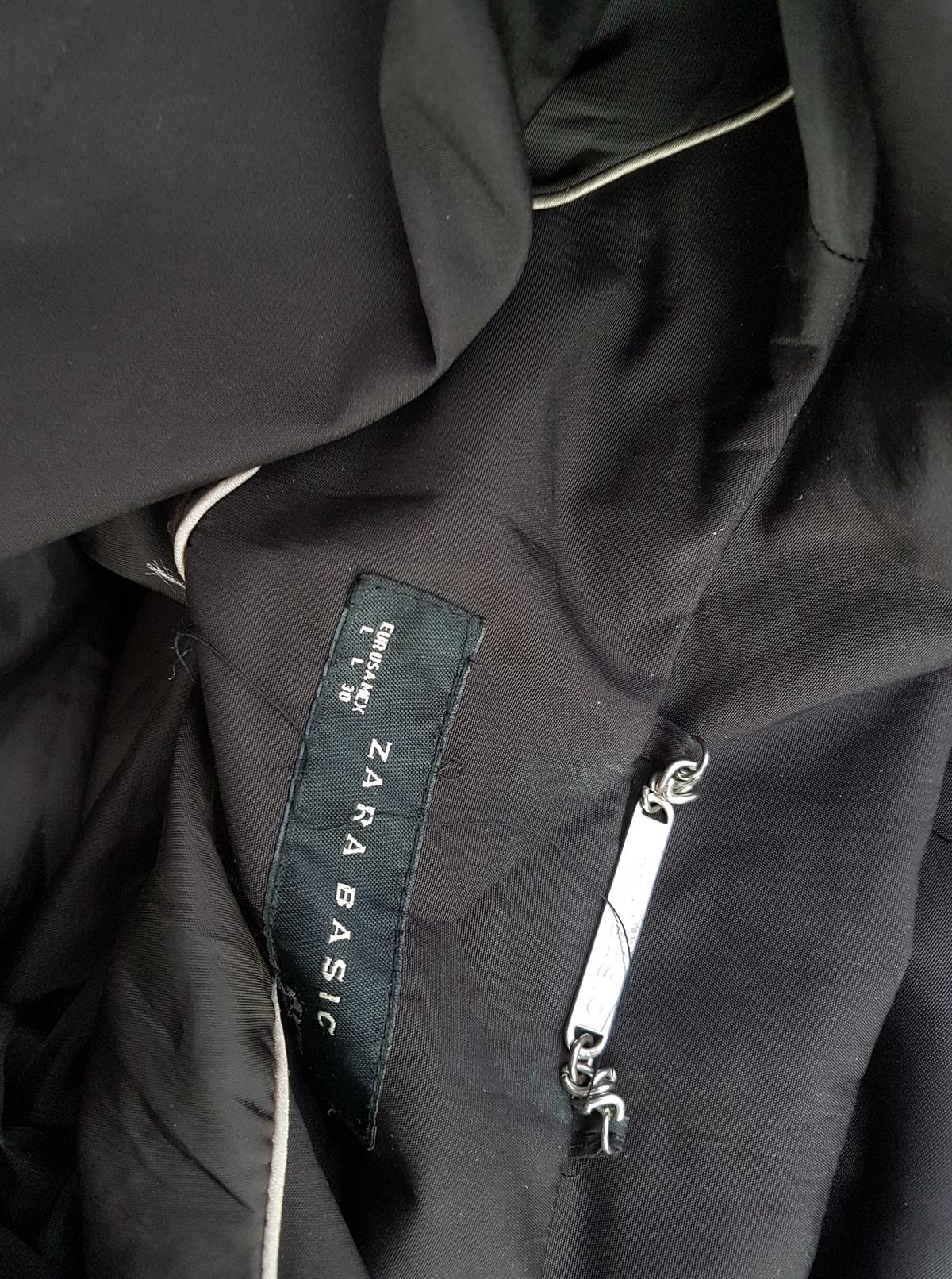 ZARA BASIC Stl L Färg Svart Kappa Långärmad