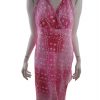 Peppercorn Stl L Färg Rosa Geometrisk Halter Maxi Klänning Ärmlös Lång