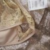 Cream Stl S Färg Beige U-ringning Skal Klänning Ärmlös Knälängd