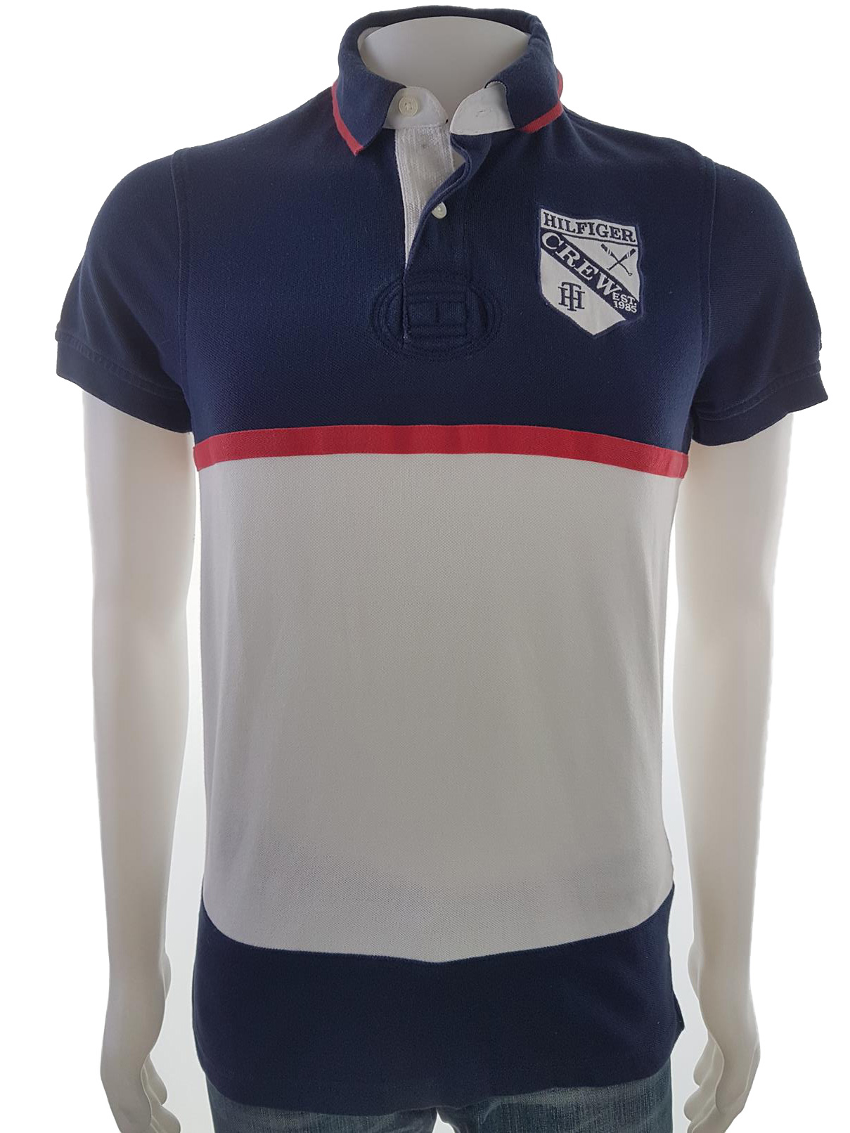 Tommy hilfiger Stl XS Färg Marinblå Krage Herr Polo Kortärmad Material Bomull 100%