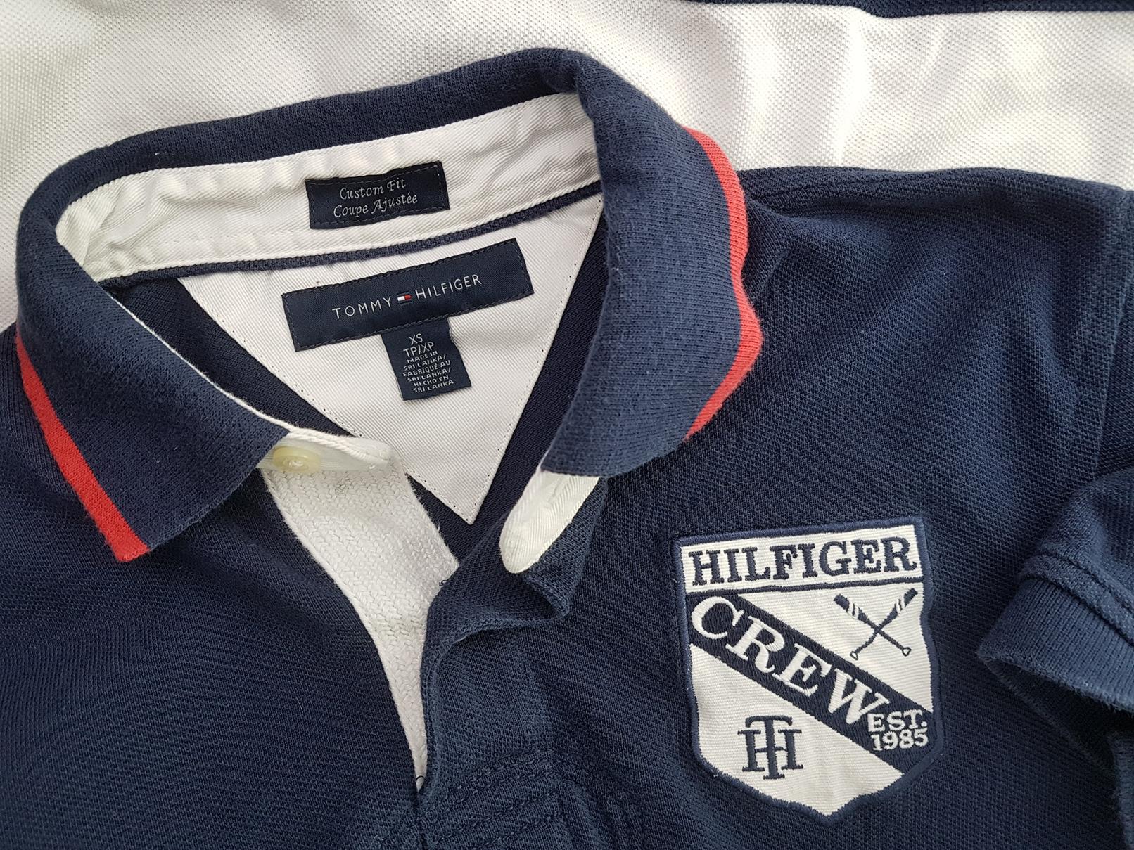 Tommy hilfiger Stl XS Färg Marinblå Krage Herr Polo Kortärmad Material Bomull 100%